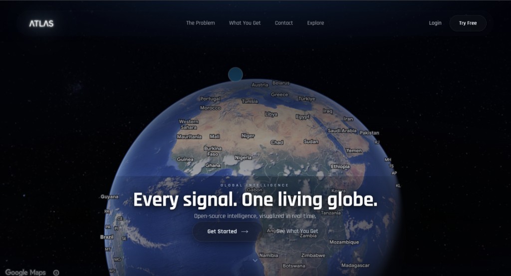 ATLAS — Every signal. One living globe.